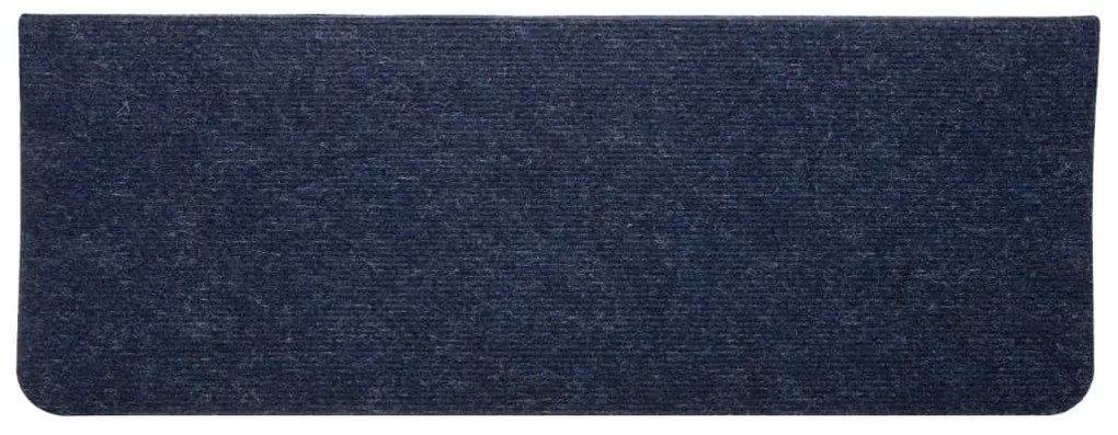 vidaXL Πατάκια Σκάλας Αυτοκόλλητα 15 τεμ. Μπλε 65x24,5x3,5 εκ.