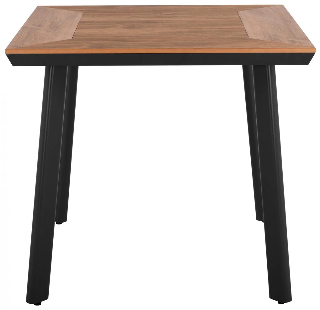 Τραπέζι TABER Αλουμινίου Ανθρακί με Επιφάνεια Polywood 80x80x72,5Υ εκ. 80x80x72.5 εκ.