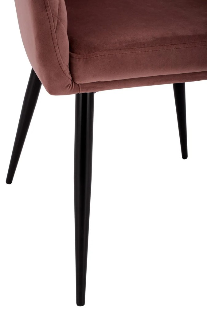 Καρέκλα-Πολυθρόνα CHARLES Βελούδο Σάπιο μήλο 52x60x89Υεκ. 2αδα 52x60x89 εκ.