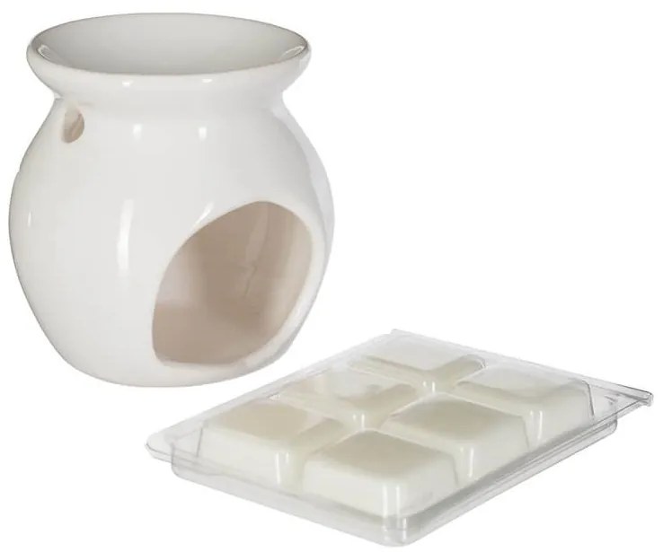 Αρωματιστής &amp; Wax Melts Atmosphera με άρωμα Jasmine και διαστάσεις 8.5x7.5x8cm