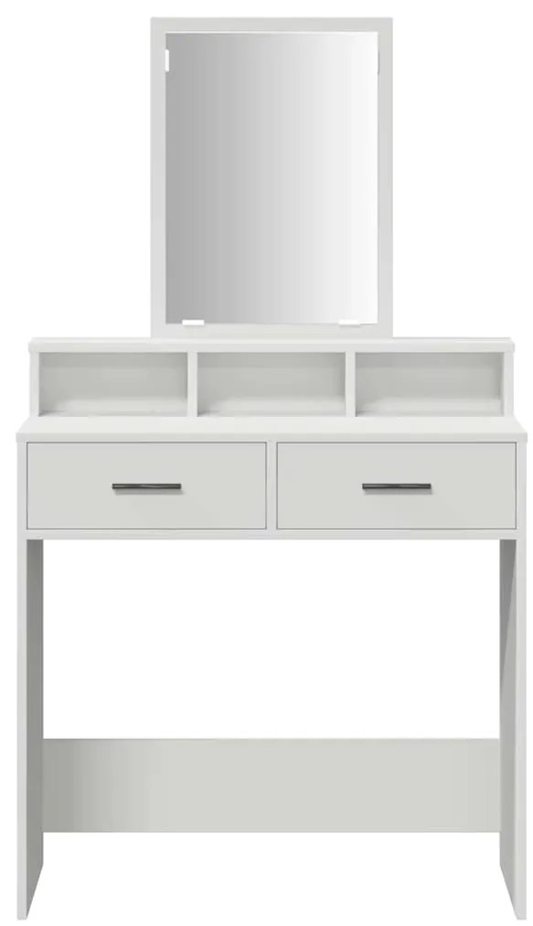 vidaXL Κομμό Υπνοδωματίου Λευκό 79 x 41 x 140 εκ. Επεξεργασμένο ξύλο