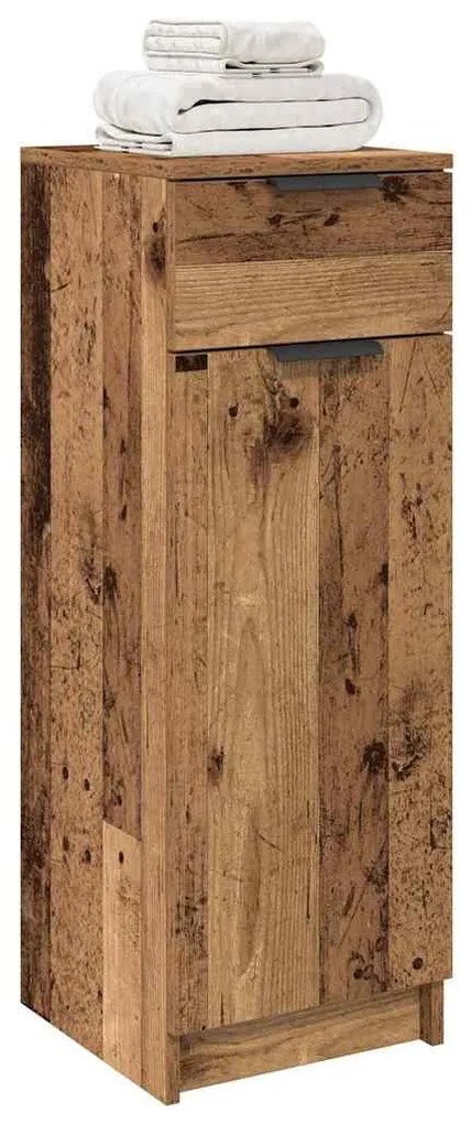 vidaXL Ντουλάπι Μπάνιου Παλαιό ξύλο 32 x 34 x 90 εκ Επεξεργασμένο ξύλο