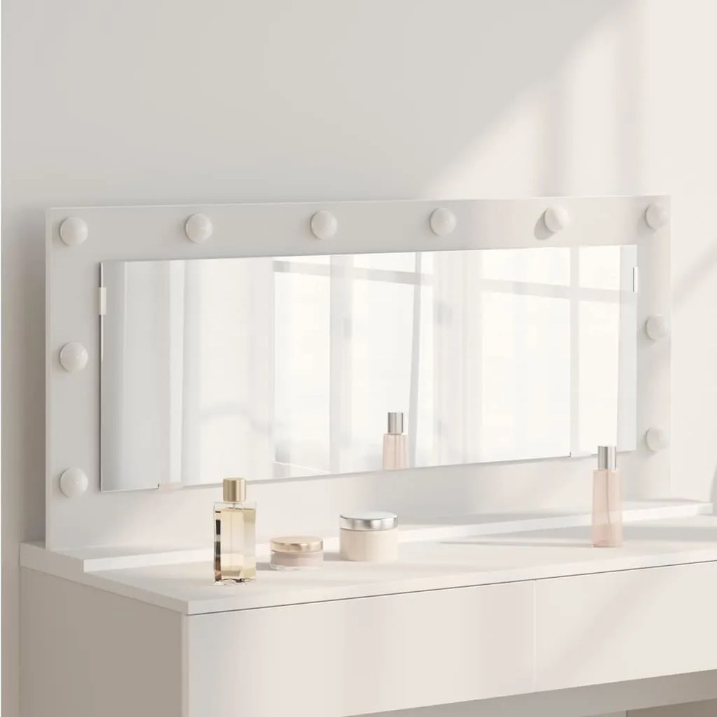 vidaXL Καθρέφτης Vanity με LED Φώτα Λευκό 100x45x18 εκ.