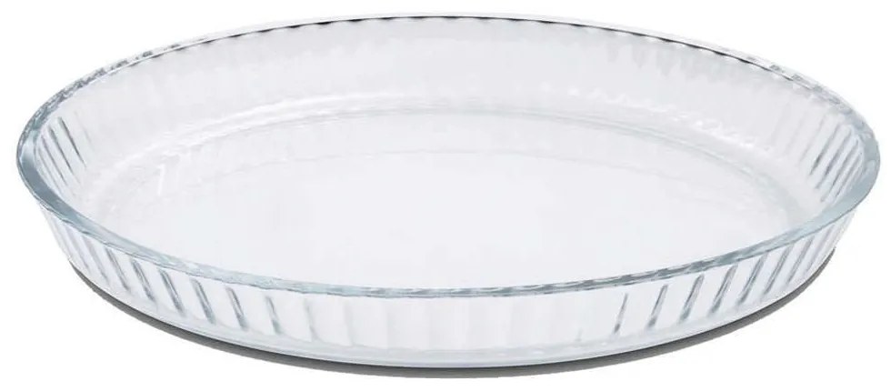 Πυρίμαχο Σκεύος Γυάλινο Οβάλ Ριγέ 820740 34,8x24x6cm Clear Ankor Γυαλί