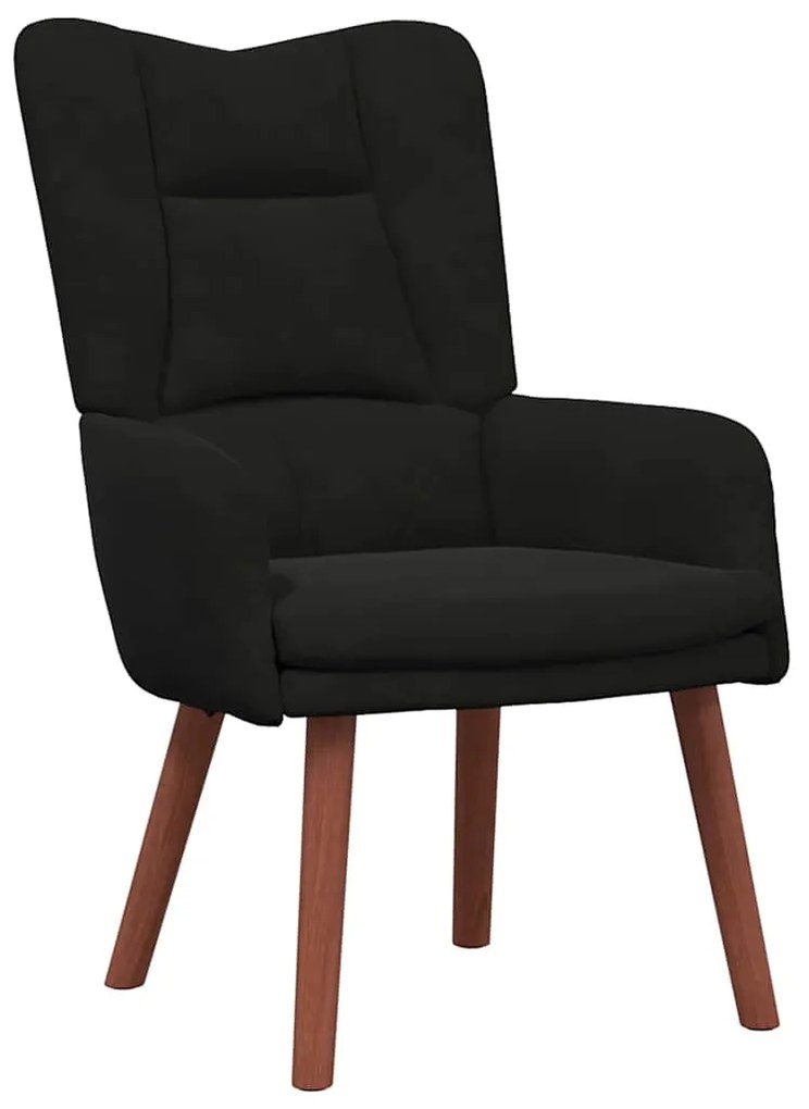 vidaXL Χαλαρωτική Πολυθρόνα Μαύρο 63 x 67 x 94 εκ. Βελούδο