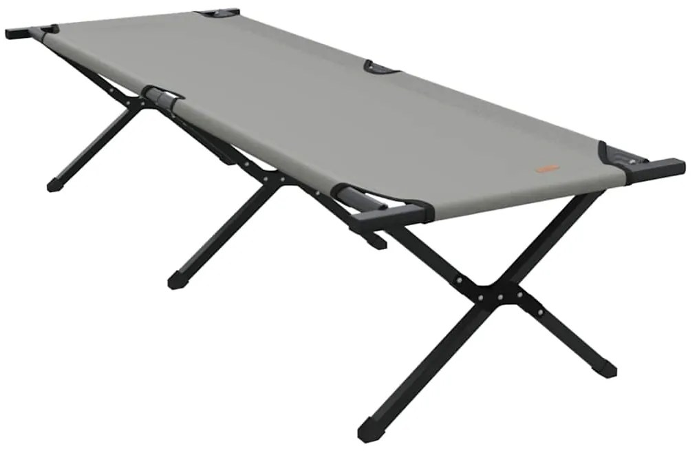 vidaXL Αναδιπλούμενο Κρεβάτι Κάμπινγκ Γκρι 193 x 69 x 45 εκ.