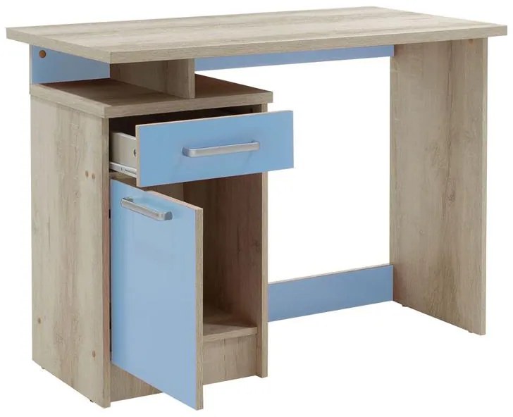 Γραφείο εργασίας Looney χρώμα castillo-μπλε 100x55x75εκ 100x55x75 εκ.