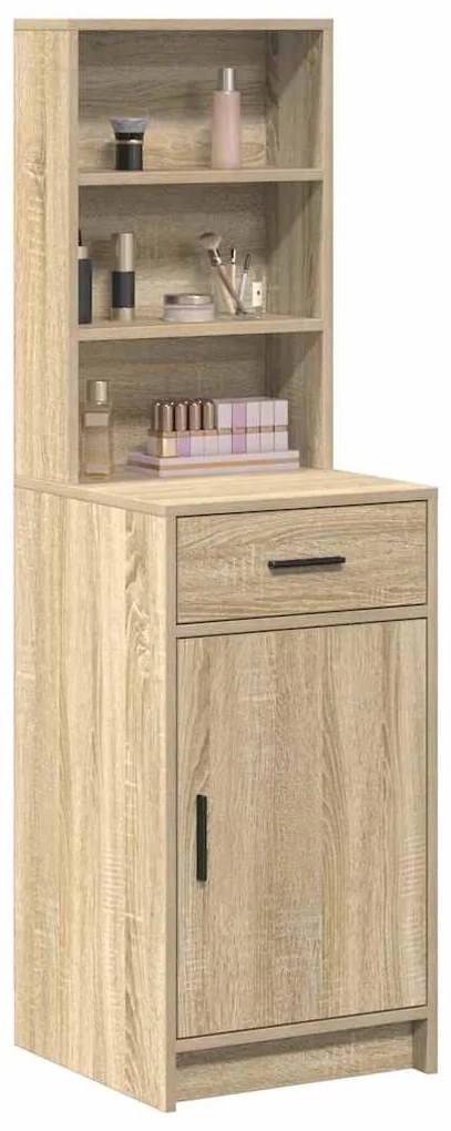 vidaXL Highboard Sonoma Δρυς 40 x 40.5 x 135 εκ. Επεξεργασμένο ξύλο