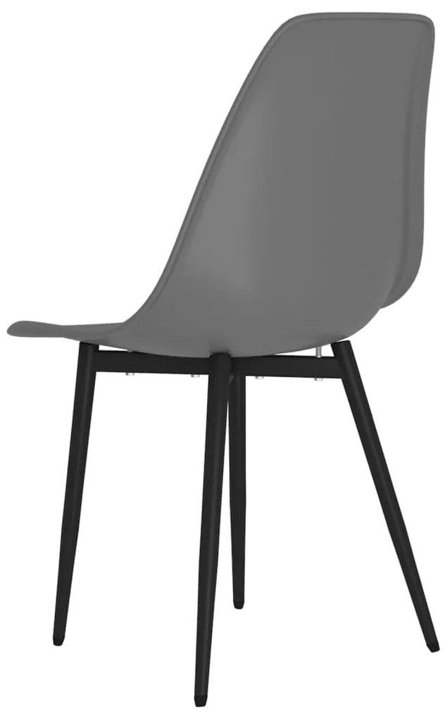 vidaXL Καρέκλες Τραπεζαρίας 6 τεμ. Γκρι από Πολυπροπυλένιο