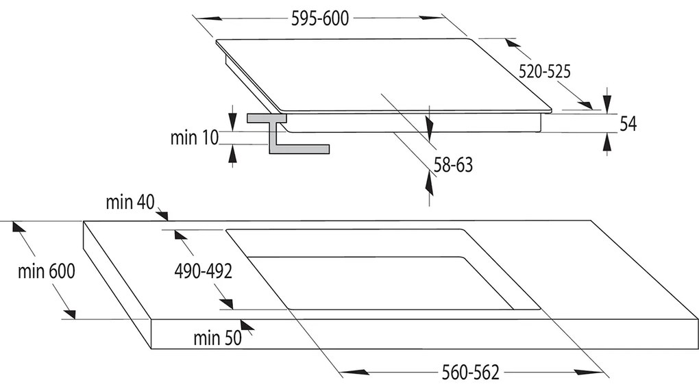 Επαγωγική εστία Gorenje GI6421SYW