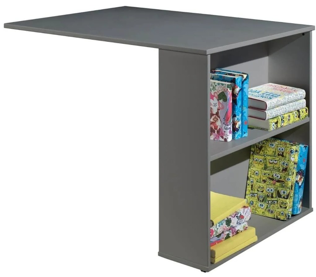 Γραφείο Pino για υπερυψωμένο κρεβάτι γκρι