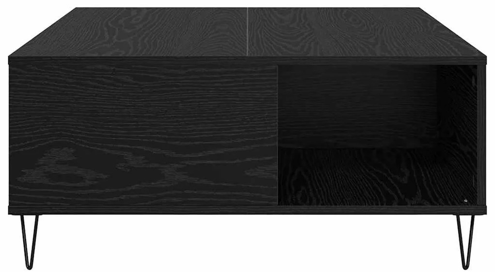 vidaXL Τραπεζάκι σαλονιού Μαύρη δρυς 80 x 80 x 36.5 εκ