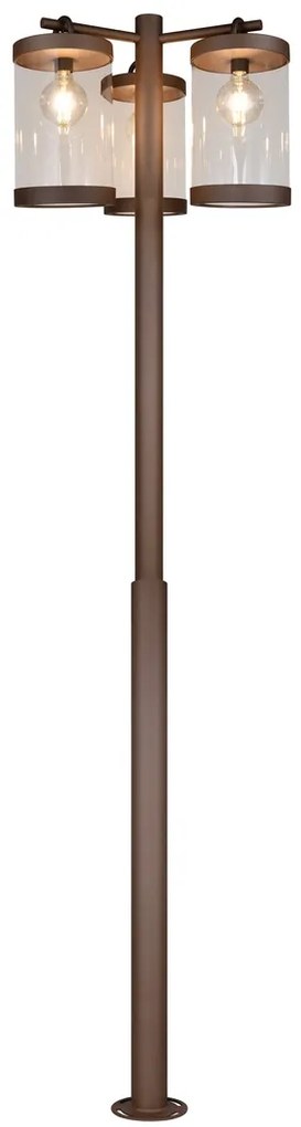 Φωτιστικό Κολόνα/Κολωνάκι Trio Lighting SAMBESI 404160324 Σκουριά Χαλκού (Rusty)