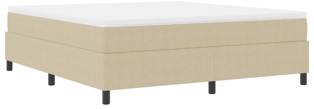 vidaXL Κρεβάτι Box Spring Ανοιχτό Πράσινο Γκρι Σούπερ Κινγκ Από Κορδέλα