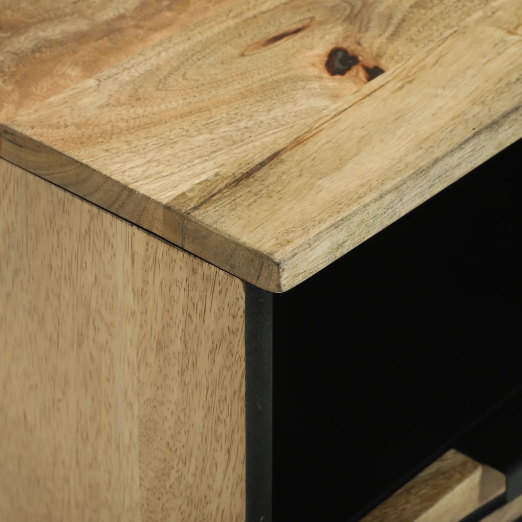 vidaXL TV Cabinet 100x33.5x46 cm Μασίφ Ξύλο Μάνγκο