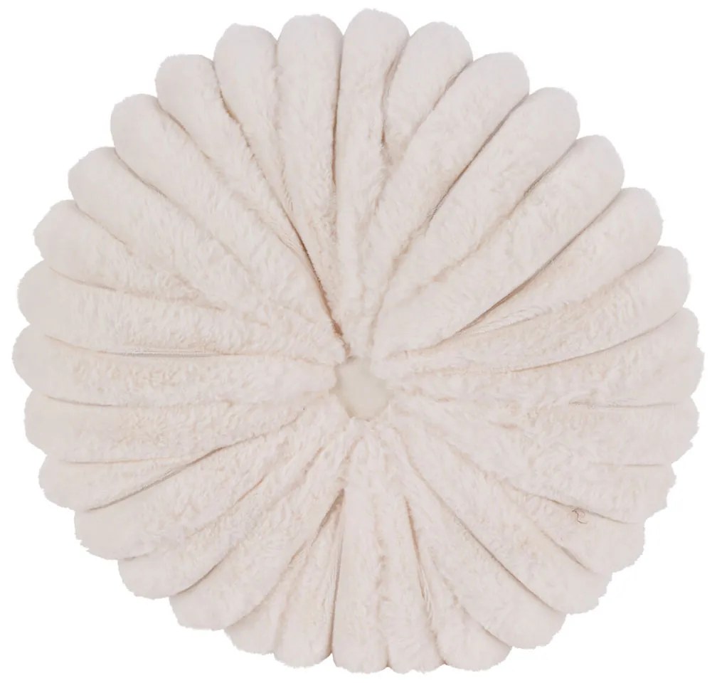 Διακοσμητικό Μαξιλάρι Γούνινο (Φ35x10) K-M Off White AAE823000