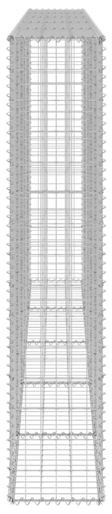 vidaXL Συρματοκιβώτιο Τοίχος 300x30x150 εκ. Γαλβαν.Χάλυβας + Καλύμματα