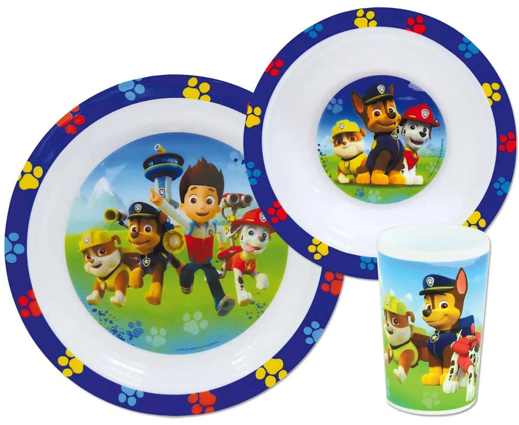 Παιδικό Σετ Φαγητού 3τμχ Ango Paw Patrol