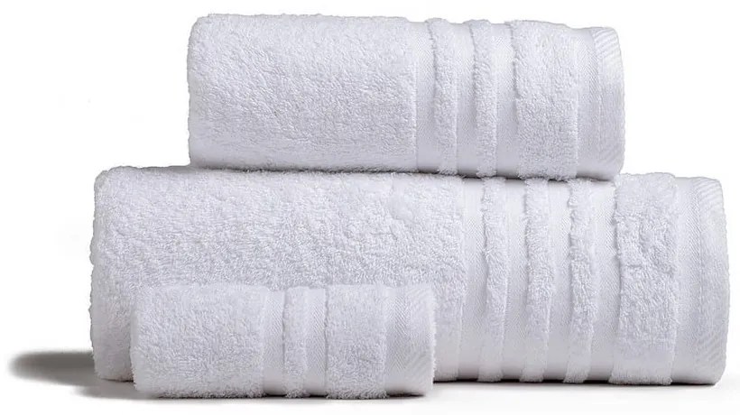 Πετσέτα Premio White Melinen Σώματος 80x150cm 100% Πενιέ Βαμβάκι