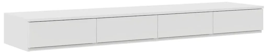 vidaXL Συρτάρια κρεβατιού με συρτάρι Λευκό 135 x 36.5 x 16.5 εκ