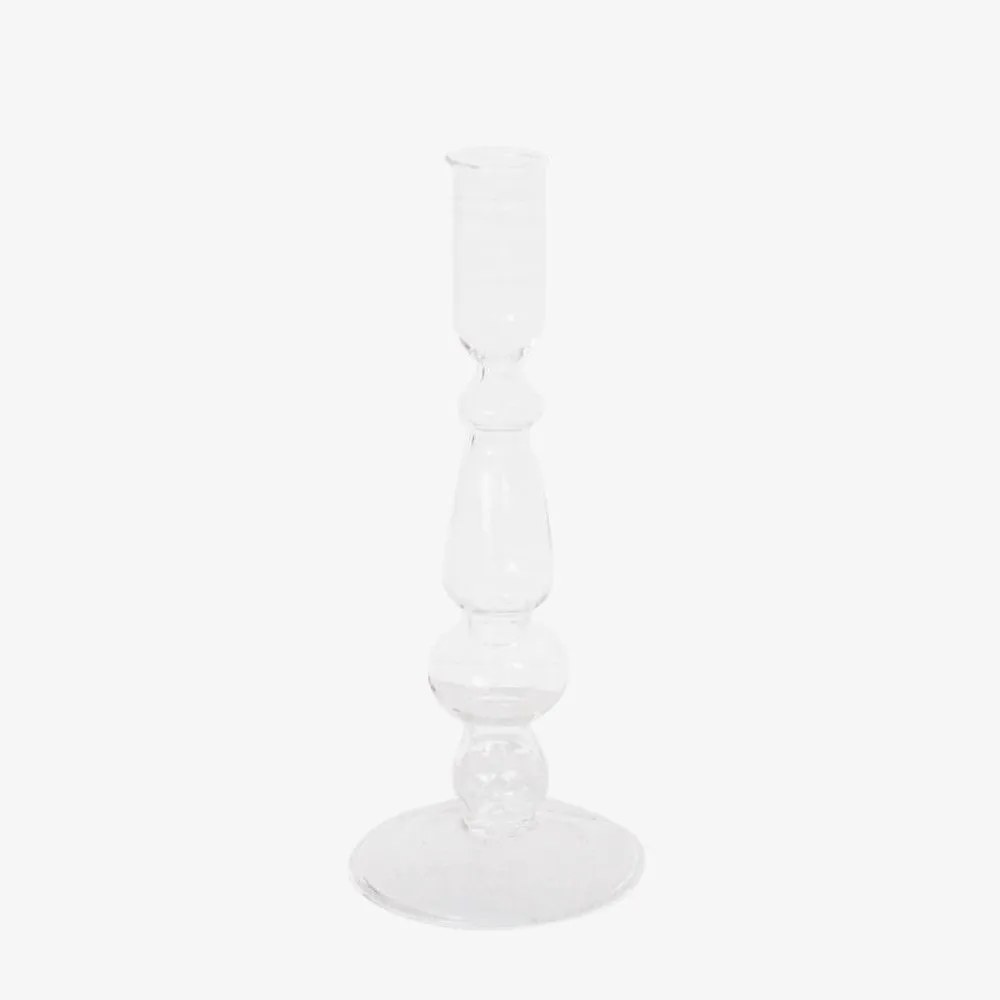 Κηροπήγιο 00.03.32562 Φ8,5Η20,5cm Clear Glass