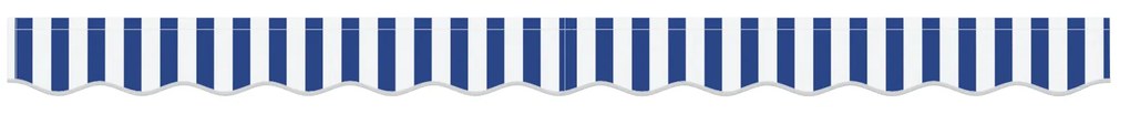 vidaXL Τέντα Valance της για σκελετό 2.5 μ Μπλε και Λευκή 2.3x0.2 μ