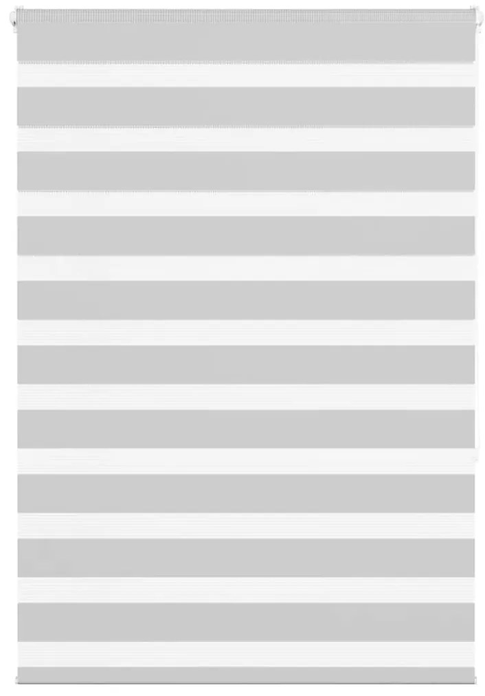 vidaXL Ζέβρα τυφλή Ανοιχτό Γκρι Πλάτος υφάσματος 110,9 εκ. Πολυεστέρας