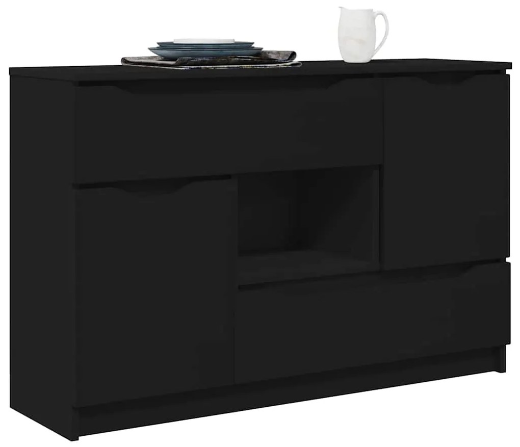 vidaXL Πλαϊνό γραφείο Μαύρο 100 x 30 x 65,6 Επεξεργασμένο ξύλο