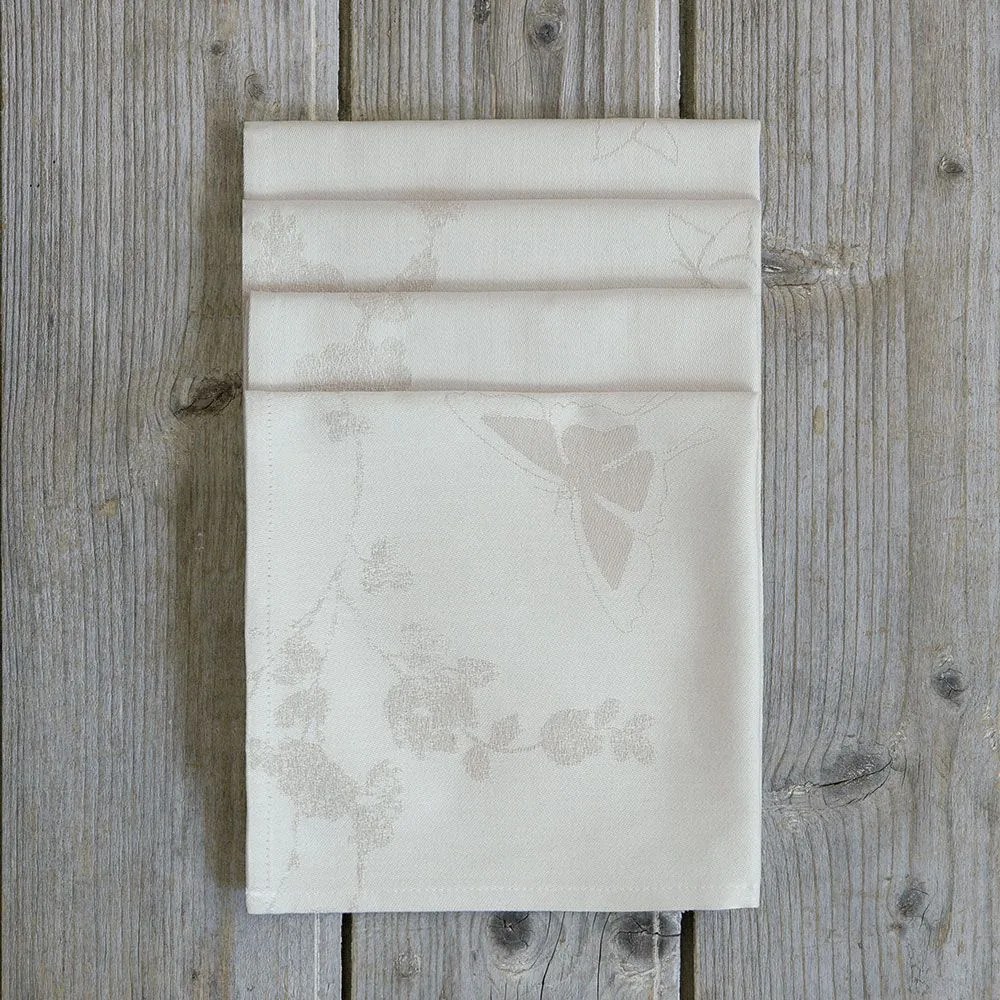 Πετσέτες Φαγητού Kalia (Σετ 4τμχ) 42x42 Beige Nima 42x42cm Cotton-Polyester