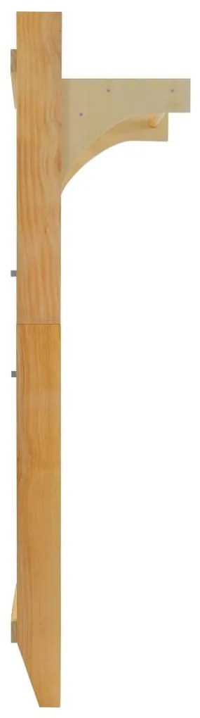 vidaXL Πολύζυγο Τοίχου 80 x 55 x 220 εκ. Ξύλινο