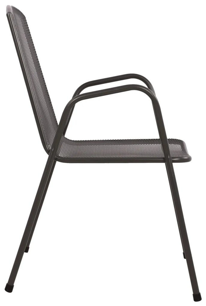 Καρέκλα - Πολυθρόνα ELIJAH C5005.01 Μεταλλική Ανθρακί 54x62x89Υ εκ. 54x62x89 εκ.