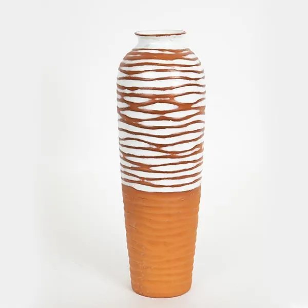 ΒΑΖΟ ΚΕΡΑΜΙΚΟ ΤΕΡΑΚΟΤΑ -  ΛΕΥΚΟ  12.1x12.1x36.1cm|752-20232