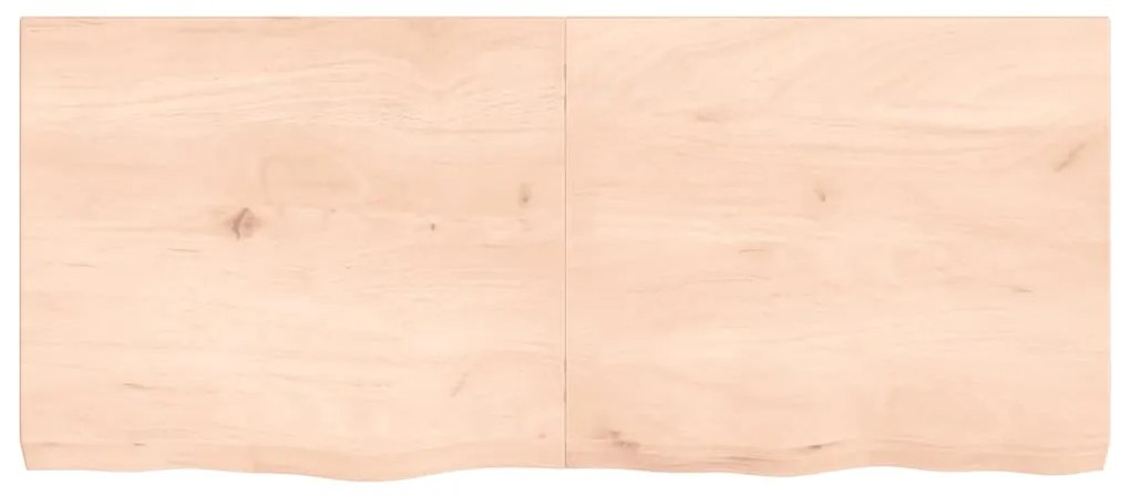 vidaXL Επιφάνεια Τραπεζιού 140x60x(2-6)εκ Ακατέργαστο Μασίφ Ξύλο Δρυός