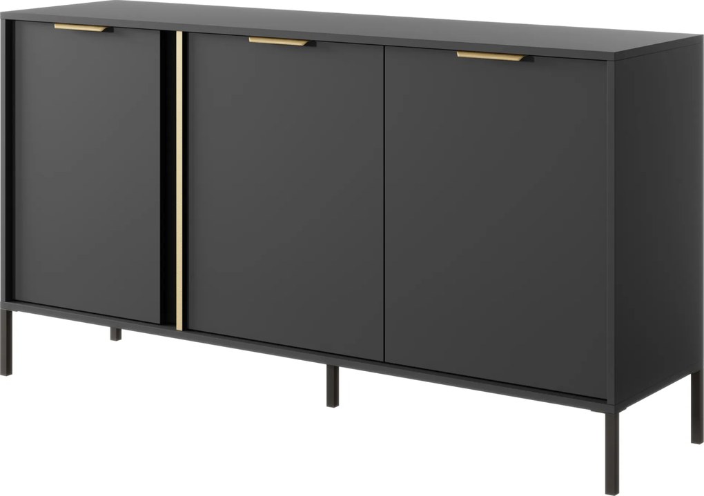 Μπουφές Larry 3D-Anthraki - 153.10Χ39.50Χ81.40cm