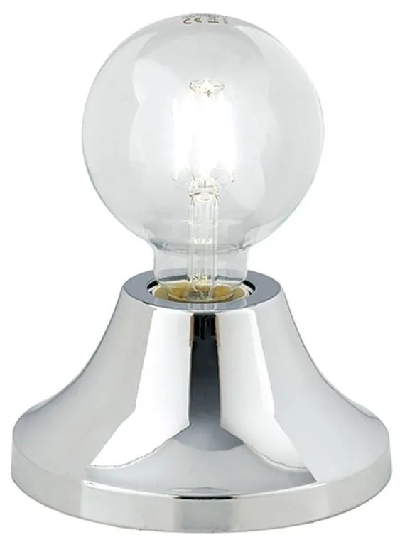 Επιτραπέζιο Φωτιστικό I-Vesevus-L E27 15x8cm Chrome Luce Ambiente Design