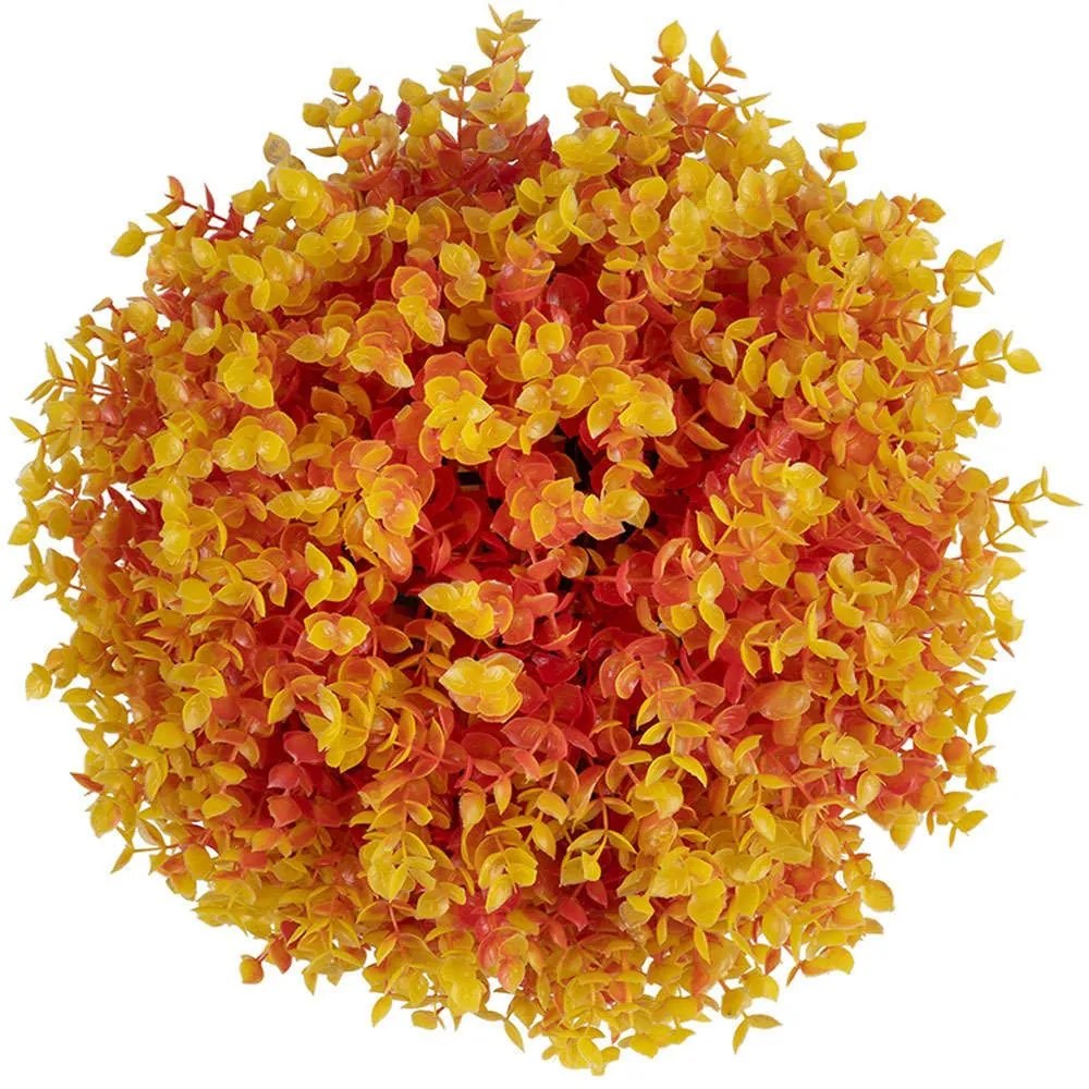 Τεχνητό Φυτό Θάμνος Πυξάρι 78514 Φ31cm Orange-Yellow GloboStar Plastic