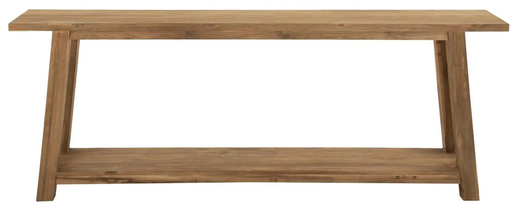 Κονσόλα C9554 με Ράφι απο Ανακυκλωμένο Ξύλο TEAK 240x45x91Υεκ. 240x45x91 εκ.