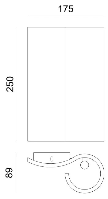 ΓΥΨΙΝΟ ΕΠΙΤΟΙΧΟ ΦΩΤΙΣΤΙΚΟ 2XG9 BOEK 17,5x9,8x25CM - G85612W