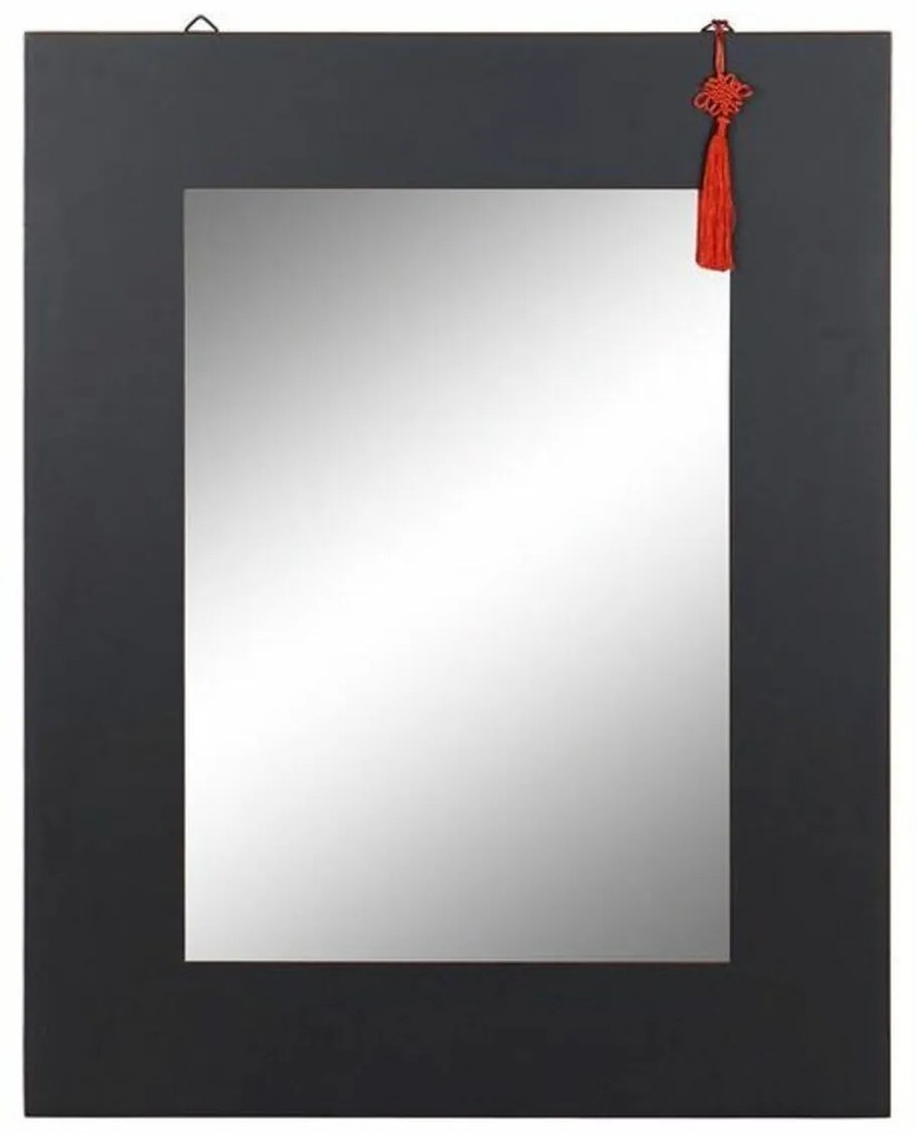 Τοίχο καθρέφτη DKD Home Decor Μαύρο Κόκκινο Ανατολικó 70 x 2 x 90 cm