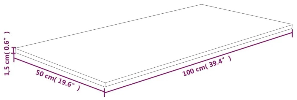 ΠΑΓΚΟΣ ΜΠΑΝΙΟΥ 100X50X1,5 ΕΚ. ΑΚΑΤΕΡΓΑΣΤΟ ΜΑΣΙΦ ΞΥΛΟ 342925