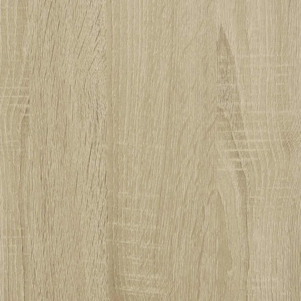 Κομοδίνα 2 τεμάχια Sonoma Oak Κατασκευασμένο ξύλο και μέταλλο - Καφέ
