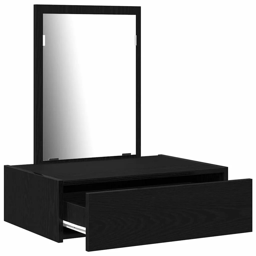 vidaXL Τραπέζι περιποίησης Μαύρο 60 x 40 x 70 εκ. Επεξεργασμένο ξύλο