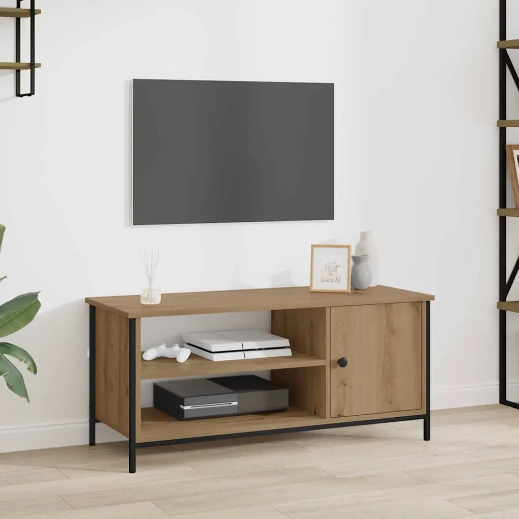 vidaXL Ντουλάπι TV artisan δρυς 100 x 40 x 45 cm Επεξεργασμένο ξύλο