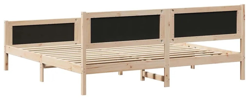 vidaXL Σκελετός Κρεβατιού Taupe 200 x 200 cm Στερεά ξυλεία πεύκου