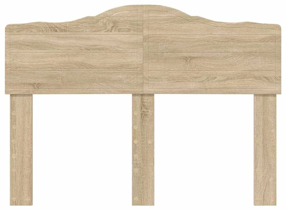 vidaXL Κεφαλάρι με κεφαλάρι Δρύς Sonoma 135 cm Επεξεργασμένο ξύλο