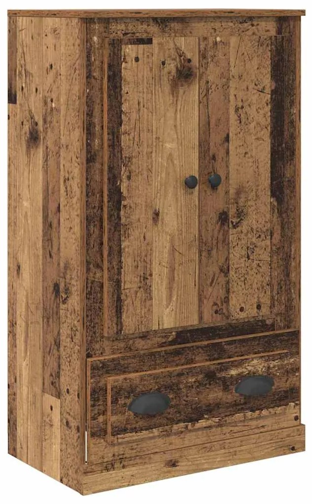 vidaXL Highboard με συρτάρι 3 pcs Παλιό Ξύλο Επεξεργασμένο ξύλο