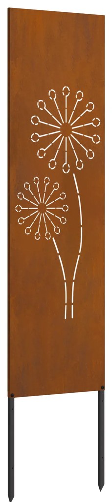 vidaXL Διακοσμητική Πλάκα Κήπου Άλλο Σκ rusty 32 x 140 εκ