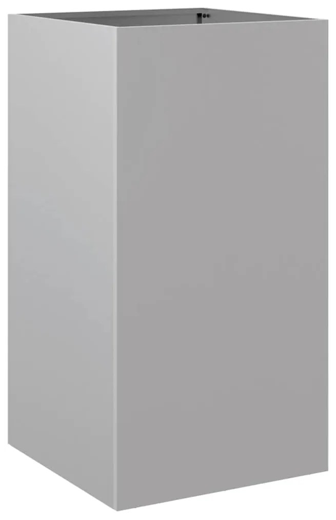 vidaXL Ζαρντινιέρα Ασημί 42x38x75 εκ. από Γαλβανισμένο Χάλυβα