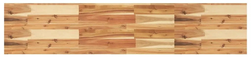 Ράφι Κρεμαστό 140x30x4 εκ. Φινίρισμα Λαδιού Μασίφ Ακακία - Καφέ