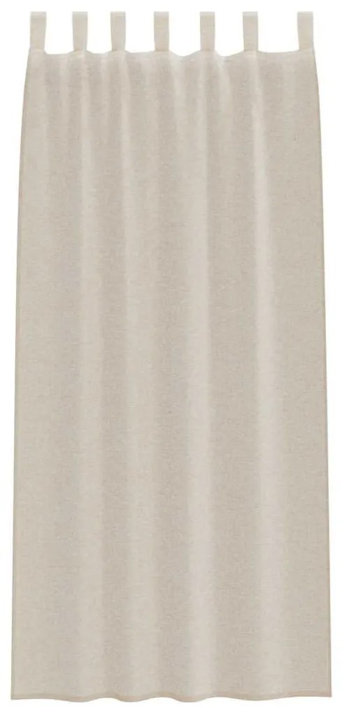 vidaXL Κουρτίνες με κουρτίνες 2 pcs Άμμος 140x175cm Πολυεστέρας